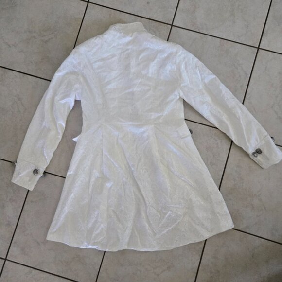 Mens Steampunk Victorian Gothic Costume Jacket Pants Set M – Pirate Tailcoat - Picture 6 of 16